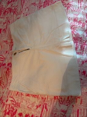 Lilly Pulitzer White Textured Skort
